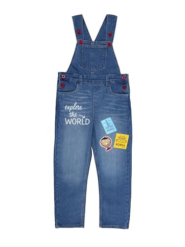 Image of KiddoPanti Boys Denim Dungaree Pant