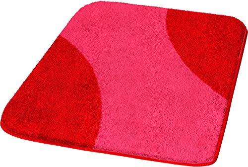 Preisvergleich Produktbild Kleine Wolke Badteppich Xanten, Granat 60x 90 cm rot