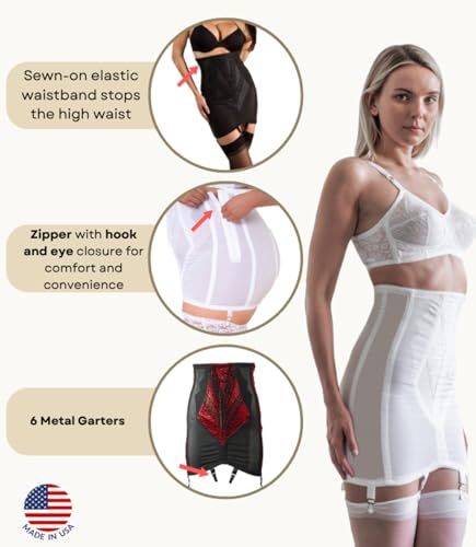 Rago 1294 | Open Bottom Girdle Extra Firm Shaping | Sizes M–8X | Zipper + Hook Closure | Classic Vintage Control | USA MADE3