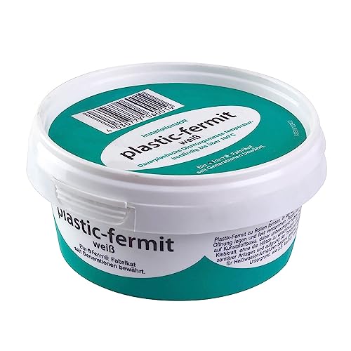 Stabilo-Sanitaer Plastic-fermit Dichtpaste 250g, Dauerplastische Dichtungspaste temperaturbeständig bis 100°C, knetbare Dichtungsmasse Kalt- und Warmwasser geeignet