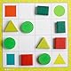 Igroteco® Logikspiel Geometrisches Sudoku | 16 Teile aus Holz | pädagogisches Holzspielzeug 20 Aufgaben | Förderung von Logik und Feinmotorik | sichere wasserbasierte Farben
