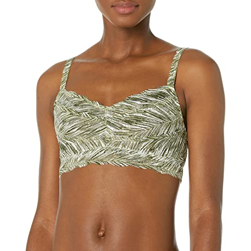 Cosabella Never Say Never Printed Curvy Sweetie Bralette - Wireless Plus Size Bralette for Women DD Cups and Up