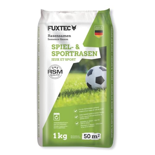 Semillas de césped para jardín FUXTEC FX RSSP1 variedad resistente bote 1kg para 50m2 2