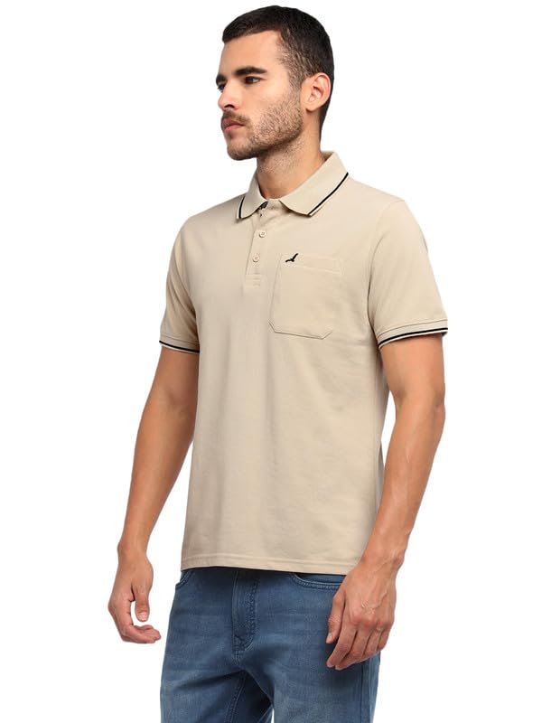 Image of AMERICAN CREW Polo Collar T-Shirt for Men with Pocket