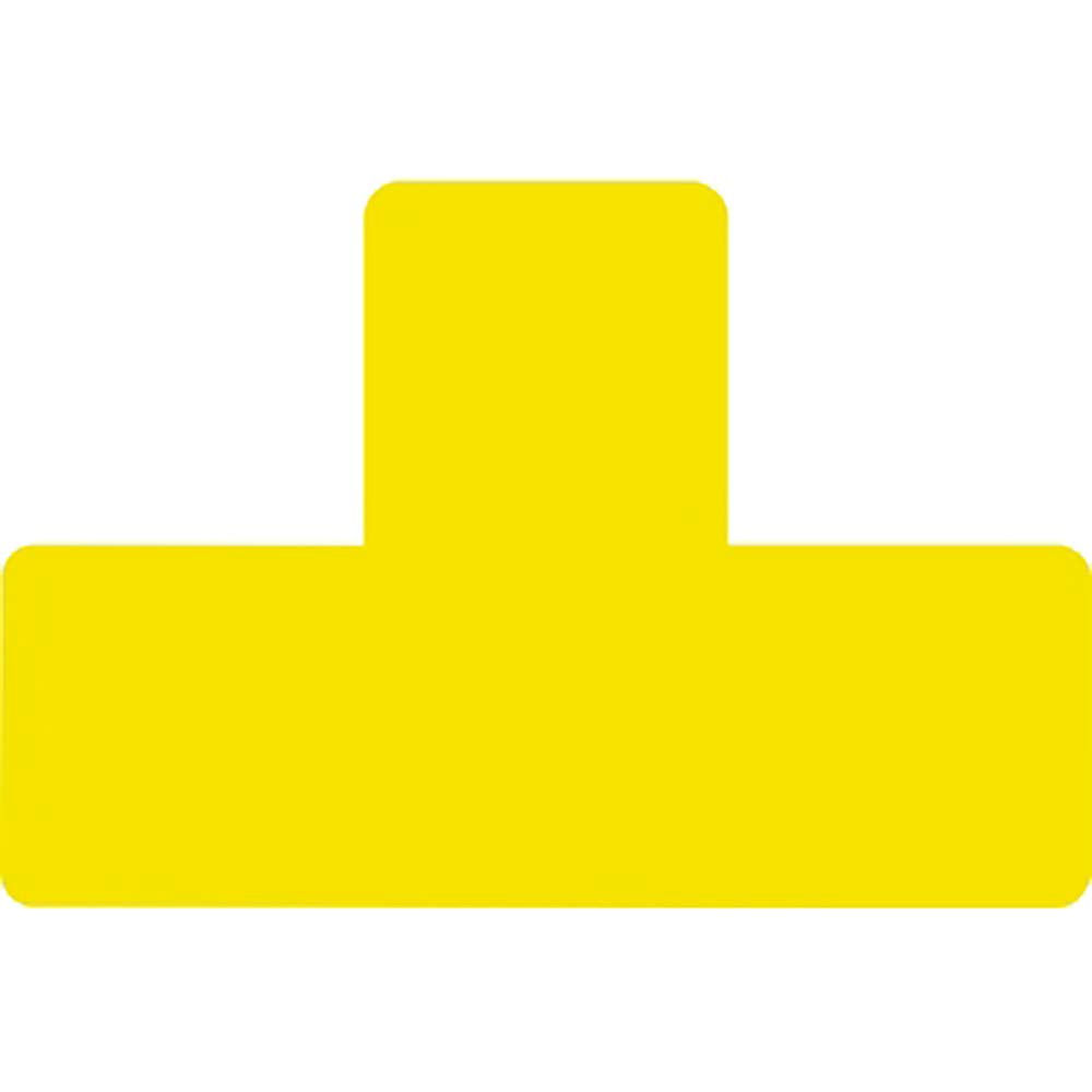 Tarifold 948951 - Pack of 10 Adhesive Simbol shpe T Yellow
