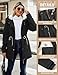 TOMEEK Damen Winterjacke Winter Warm Wintermantel Damen Lang Winterparka mit Teddyfell Gefüttert Kapuzenmantel Mantel Parka Damen-Mäntel Jacke Fleecemantel Skijacke(Schwarz,M)