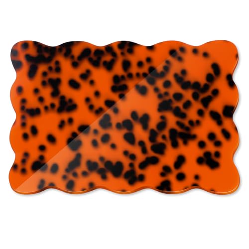 Tabla de Cortar de Acrílico con Diseño de Carey — Tabla Versátil Reversible para Quesos, Charcutería, Postres y Fotografía, 32 x 22 cm miniatura 1