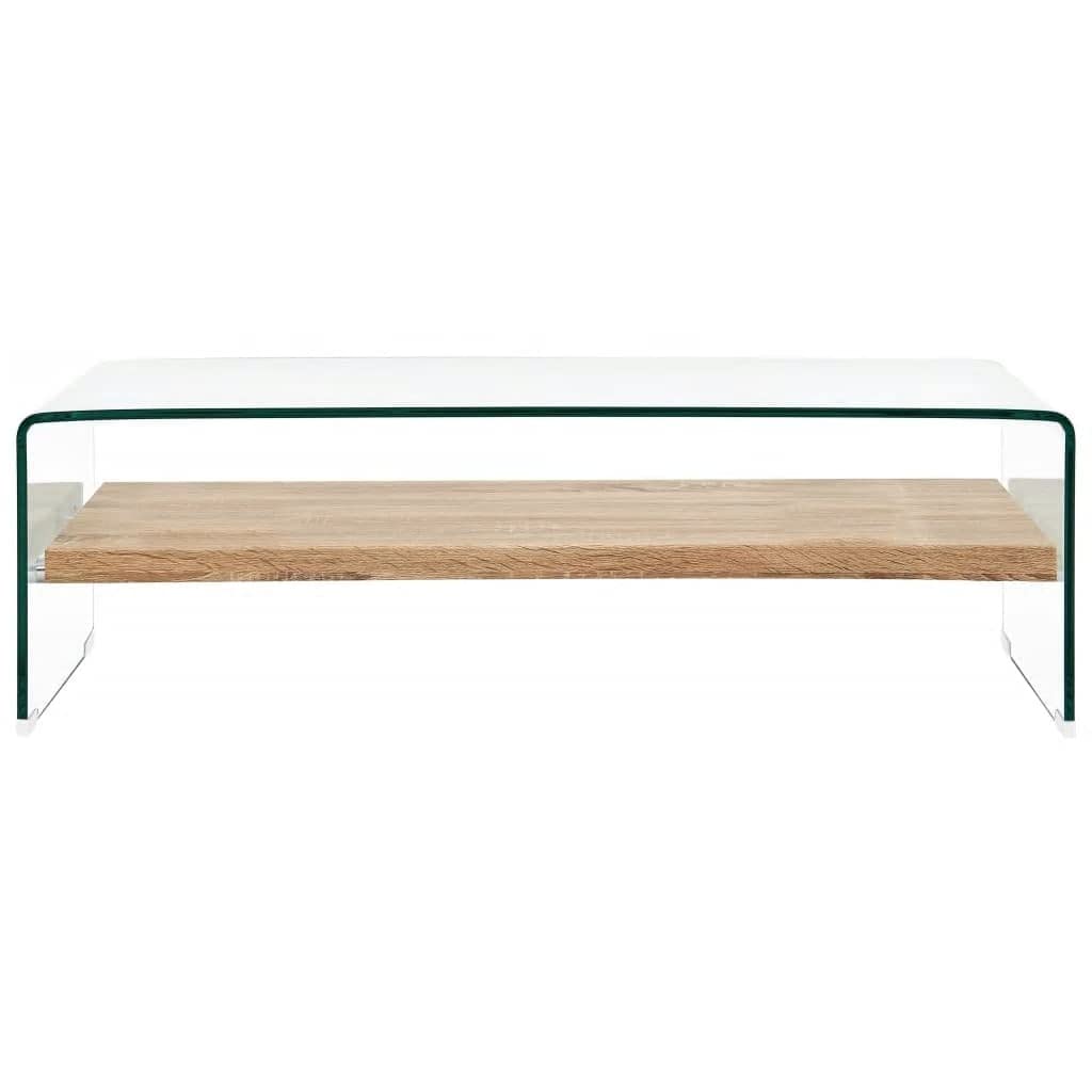 Przezroczysty stolik kawowy 98 × 45 × 31 cm szkło hartowane stolik kawowy stolik kawowy stolik kawowy stolik kawowy stolik do salonu sofa stolik