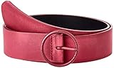 100% piel de vacuno Levi\'s Athena Metal Belt Cinturón, Dark Bordeaux, 90 cm Women\'s