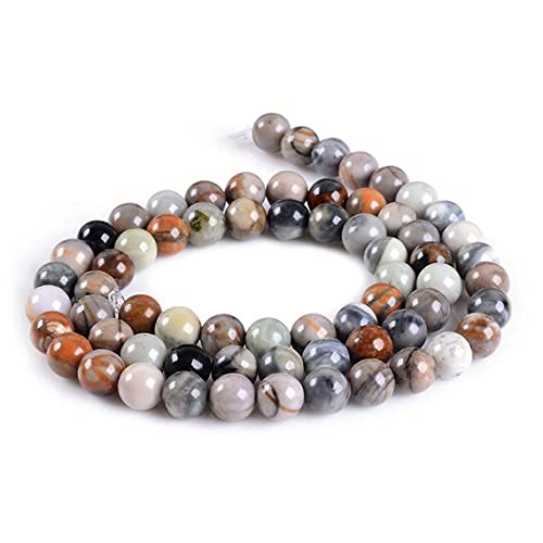 Jaspe picasso 6mm perles naturelles pour un bracelet bohème fait main