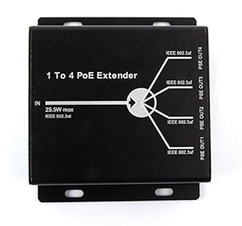 PoE エクステンダー　4個 LAN-EXPOE4【PoEエクステンダー（防塵・防水対応）】LANケーブル