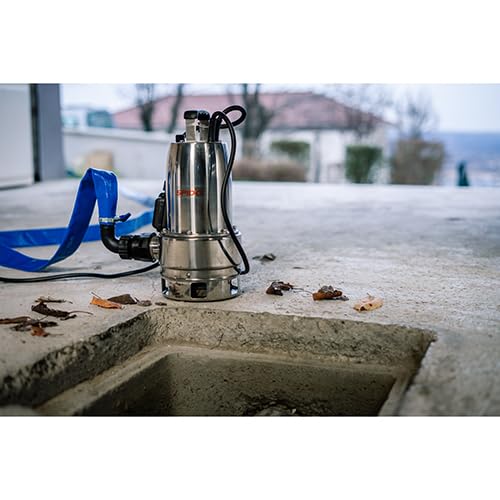 Spid'O - Pompe d'Évacuation Inox Maxinox 700-700 W - Débit 18000 L/h - Immersion 8 m - Passage Ø30mm