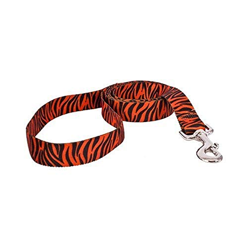 Image of Yellow Dog Design Standard Lead, Zebra Rust /Black, 1 inch x 60 inch (5 ft.)