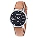 Produktbild Gusaman Lederband Quarz-Mode-Uhr F379-A Damenuhren Damen-Armbanduhr Top-Marke Luxuxmädchen Quartzwatch Farbe: Beige