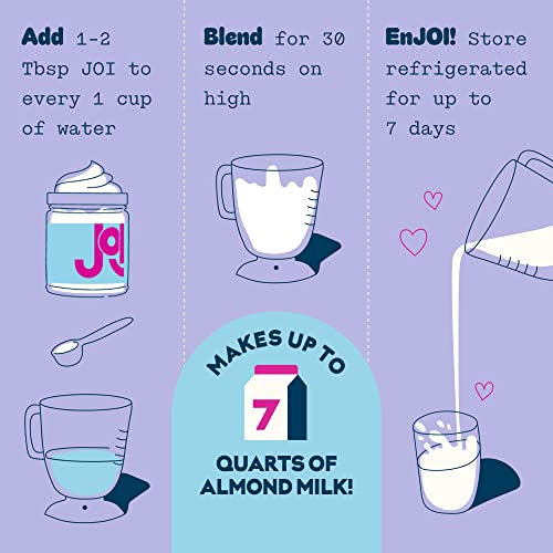 Unsweetened Almond Milk Concentrate Bundle By Joi - 3-Pack X 27 Servings - Vegan, Kosher, Shelf-Stable, Keto-Friendly, And Gluten-Free #TOP5