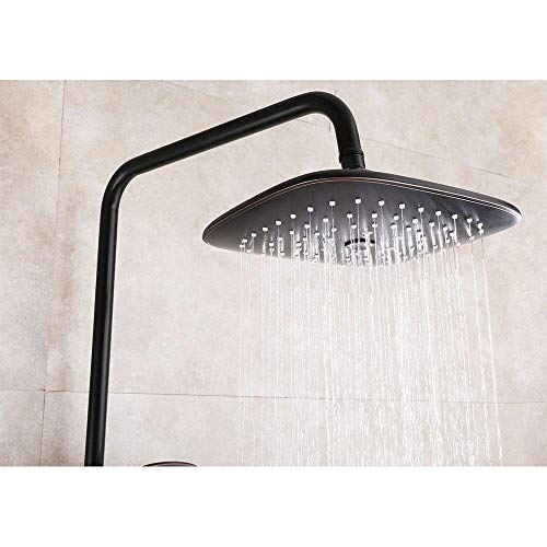 Robinet de bain cascade mural avec un ensemble de pommeau de douche - 4