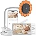 CZEview Monitor video da 5,5 pollici, baby monitor con fotocamera, controllo app e trasferimento del cellulare, funzione visione notturna, comunicazione a 2 vie, sensore di movimento