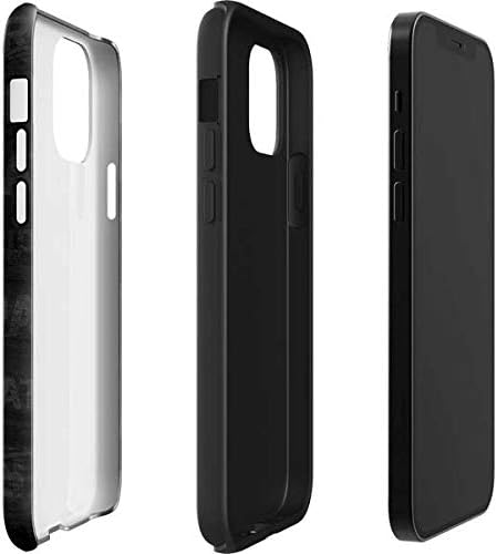 Skinit Impact Phone Case Compatible with iPhone 12 Pro Max - Officially Licensed NFL New England Patriots Black & White Design