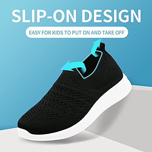 Apawwa Kids Lightweight Slip On Running Shoes - Pink/Blue/Navy/Black Walking Shoes for Toddler/Little Kids/Big Kids4