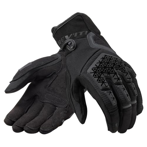 Gants de moto REV'IT Mangrove noirs en taille S pour motards
