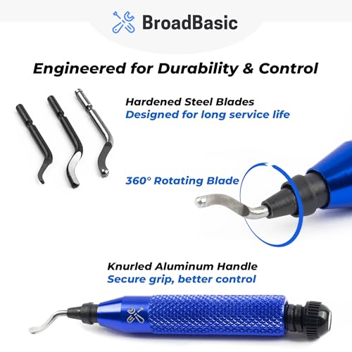 Deburring Tool Kit with 20 HSS Blades