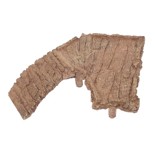 LIOOBO カメ用日光浴プラットフォーム 樹脂製登山および休憩台 木目模造石 亀水槽アクセサリー 爬虫類生息地装飾 自然景観 水槽飼育愛好者向け