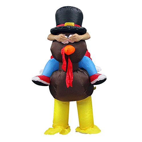 RTWAY Adult Turkey Inflatable Costume, Funny Thanksgiving Turkey Outfit Fancy Dress Blow Up Cosplay Costume for Thanksgiving Christmas Party RTWAY Adult Turkey Inflatable Costume, Funny Thanksgiving Turkey Outfit Fancy Dress Blow Up Cosplay Costume for Thanksgiving Christmas Party