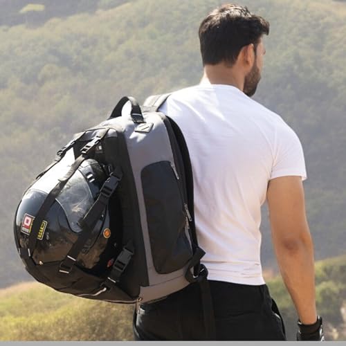 Image of Ligo Water Resistant Hammer Travel Laptop Bag | Motorcycle Backpack Bag for Men | Riding Backpack for Men and Women