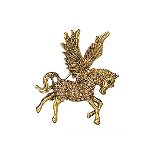 JJZXT Brosche Eleganter Regenschirm Schal Pin Anzug Bunte Ehrennadel Pferd Pony Brosche Cover