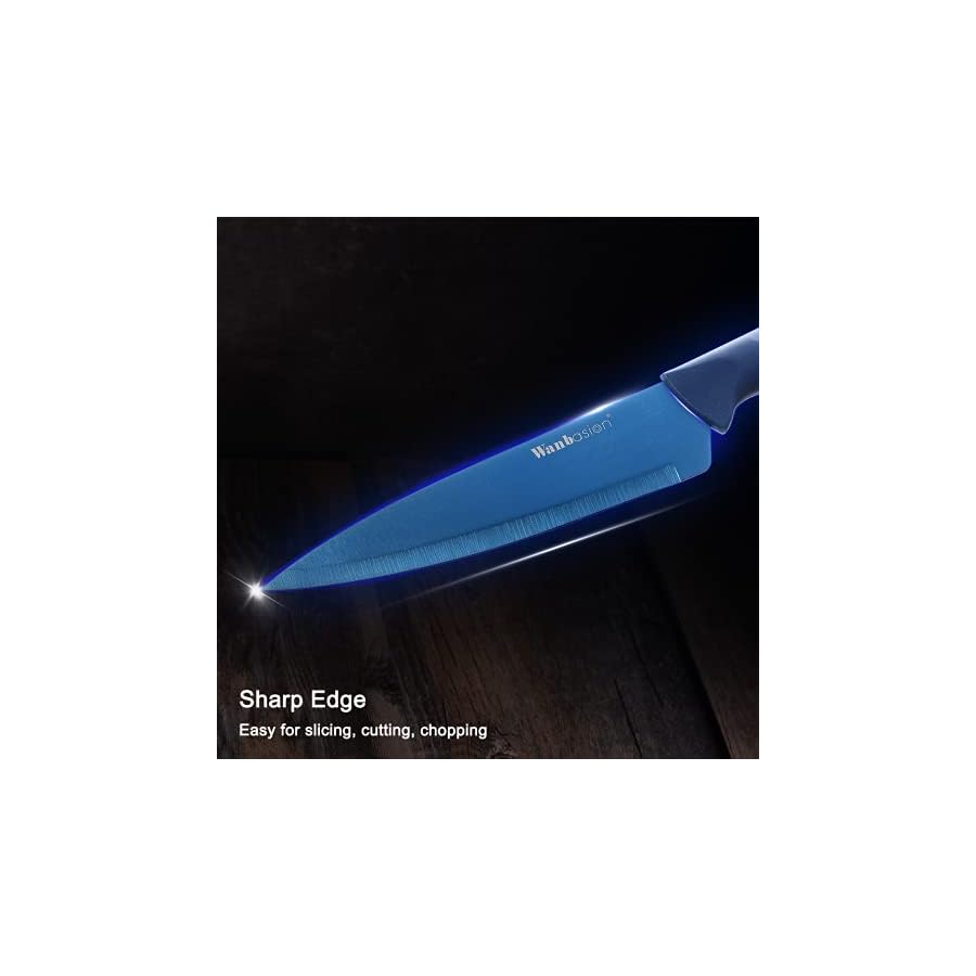 Blue-Professional-Kitchen-Knife-Chef-Set-Kitchen-Knife-Set-Stainless-Steel-Kitchen-Knife-Set-Dishwasher-Safe-with-Sheathes Wanbasion Blue Professional Kitchen Knife Chef Set, Stainless Steel, Dishwasher Safe with Sheathes