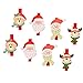 Cabilock Reno de Santa Muñeco de Nieve Oso Clip de Madera Pequeñas Pinzas de Madera Perchas Exhibición de Imágenes Artesanía Pinzas de Clip Decoraciones Navideñas Favores de Fiesta Oficina