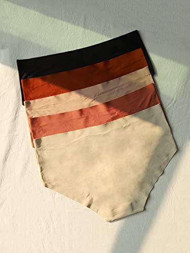 Shenhe Women's 5 Piece Seamless No Show Under Bump Maternity Underwear Brief Panties Multicolor L #TOP1