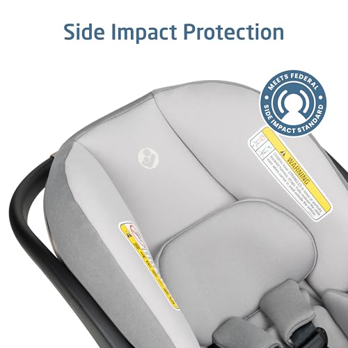 Maxi-Cosi Mico Pro Baby Infant Car Seat with Base, Ventilated Chair, Soft Headrest Pad, Easy-Install Latch, Adjustable Belt Guide, 3-Position Base, Stroller-Ready, 4-30 lbs, up to 32 in, SeaDrift - image 6