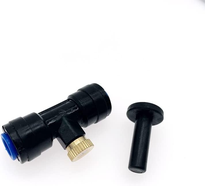 Outdoor Mist Tee Nozzle Water Misting Mister Nozzle Misting Nozzles Kit with Thread 10/24 UNC Tees 10Pcs and 0.4mm(E)