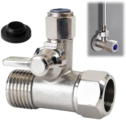 Wasseranschluss Adapter,Schlauch Wasseranschluß,1/2 x 1/2 x 1/4 T-Stück Wasseranschluss Adapter,Schlauch Wasseranschluß,1/2 x 1/2 x 1/4 T-Stück