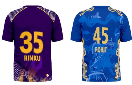 Image of Sports India IPL Cricket Team T Shirt Jersey Combo for (Kid's, Boy's & Mens) L744