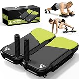 Upgrade Ab Roller Wheel Detachable Abdominal Wheel With 360° for Core Workout, Multi-Directional Abs Roller Board For Full body exercise Home Gym of All Fitness Levels, Ab Trainer with 8 Wheels