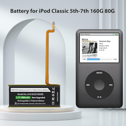 Image of Replacement Battery for Classic 5th 6th 7th Gen 160GB A1136 616-0232 +Warranty