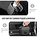 gunroil Pack-1 Car Trash Can, Car Garbage Storage Box with Trash Bags, Multi-Functional Car Interior Accessories, Universal for Most Cars, Trucks and Vans (Black #1)