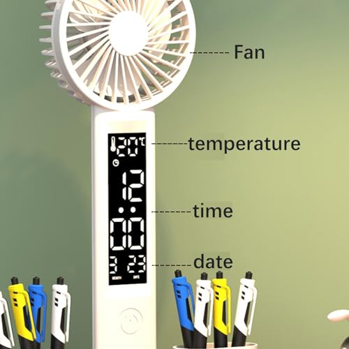 Lampe de lecture pour chambre avec ventilateur et porte-stylo