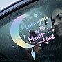 SuperKaKa car Stickers for Women,Love car Decals,Glass, Bumper Decorative Stickers car acessories for Women Girls (Laser)