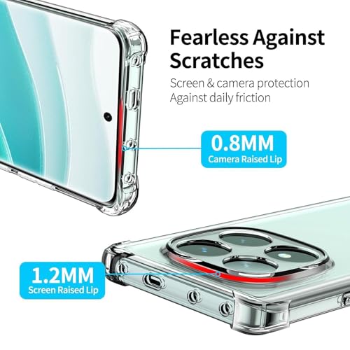 Image of BOXXO Flexible Back Cover for Mi Redmi Note 14 Pro Plus 5G | Back Cover Transparent Clear Shockproof Case Four Corner Protection | Slim Protective Mobile Phone Cover for Redmi Note 14 Pro Plus