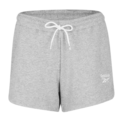 Short Reebok Identity femme sport stretch en molleton gris anthracite