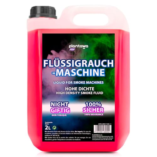 PLANTAWA Nebelmaschine flüssigkeit 2L | Dichte und Langanhaltende Nebelwirkung | Nebelflüssigkeit Kompatibel mit Allen Nebelmaschinen | Ideal für Partys Bühnen und Events
