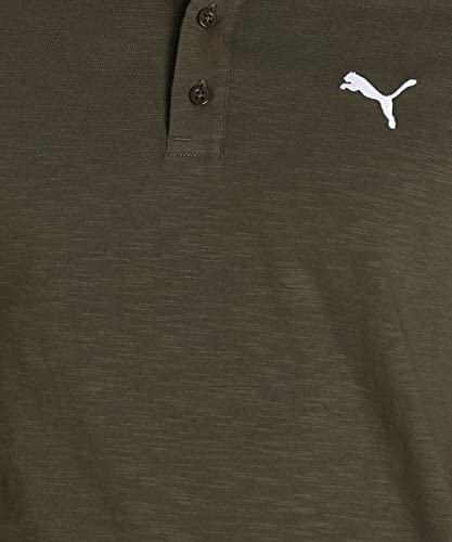 Image of PUMA Cotton Regular Fit Mens Black T-Shirt