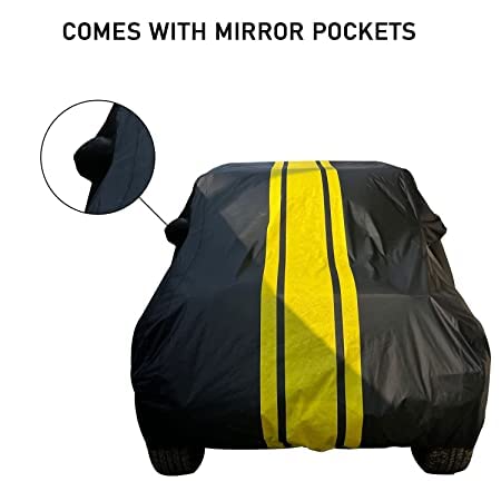 Image of Anti Reflective, dustproof and Water Proof Car Body Cover Compatible with Honda Elevate - (with Side Mirror & Antenna Pockets Color -Spyro Legend
