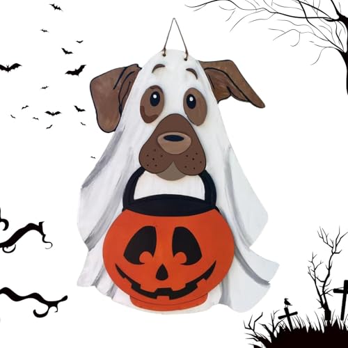 Señales espectrales de Halloween para evitar decoraciones aburridas en puertas 7