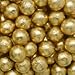 Individually Wrapped Foil Covered Chocolate Caramel Balls in a Variety of Colors - Bulk Wholesale (Gold, 2 Pounds)
