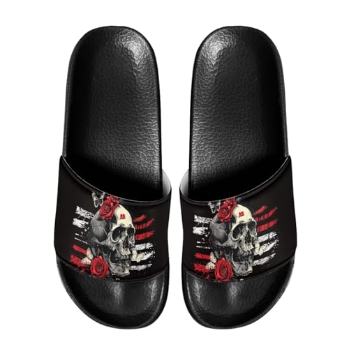 Image of Footwear for Mens Open Toe Athletic Sandals Anti-Slip Sole Slide Sandals Pillow House Flat Shoes Comfortable Slip On Slippers for Indoor & Outdoor