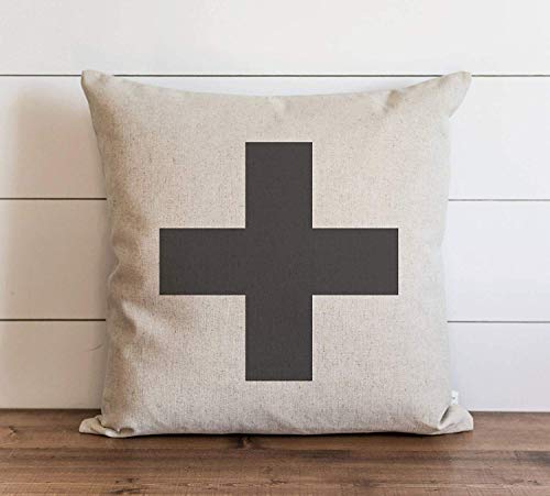 Tina-R Swiss Cross 18X18 Inch Pillow Cover Everyday Throw Pillow Gift Accent Pillow Cushion Cover #TOP6